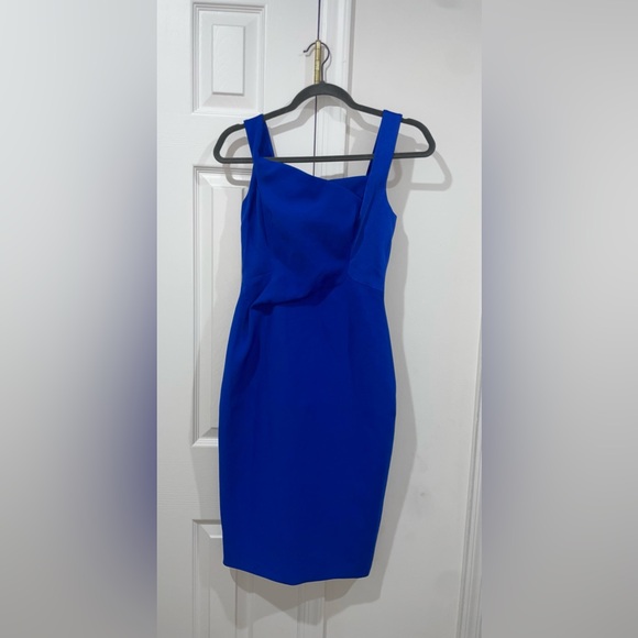 karen millen blue bodycon dress Karen Millen